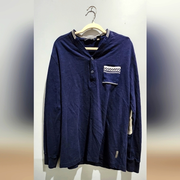 Mens Long Sleeve Sean John Shirt with elbow patches size XL - Picture 1 of 4